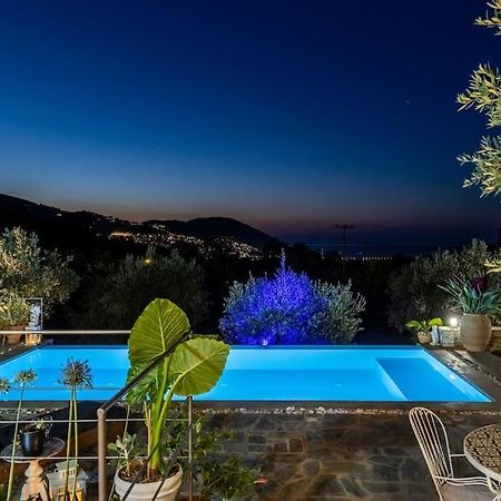 Skopelos Blue Heaven Pool Villa In Olive Grove المظهر الخارجي الصورة