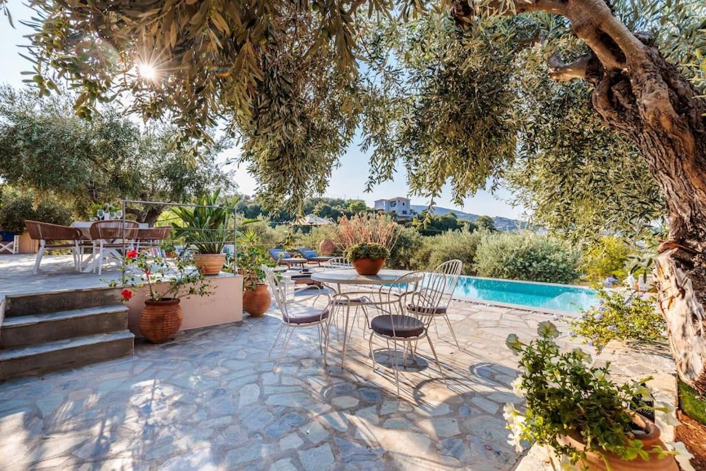 Skopelos Blue Heaven Pool Villa In Olive Grove المظهر الخارجي الصورة