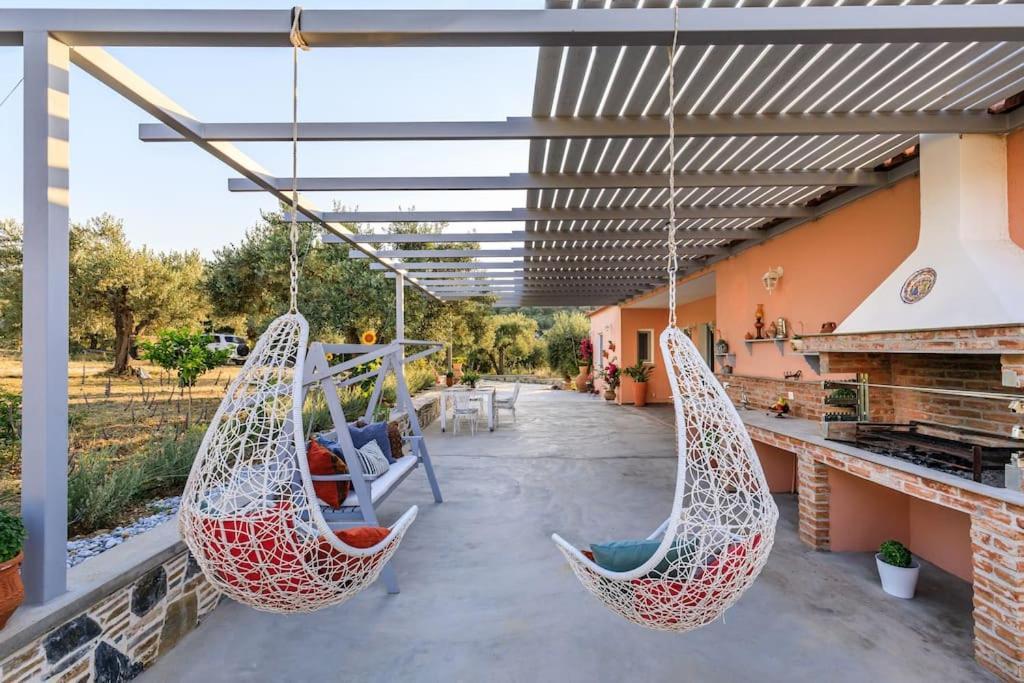 Skopelos Blue Heaven Pool Villa In Olive Grove المظهر الخارجي الصورة