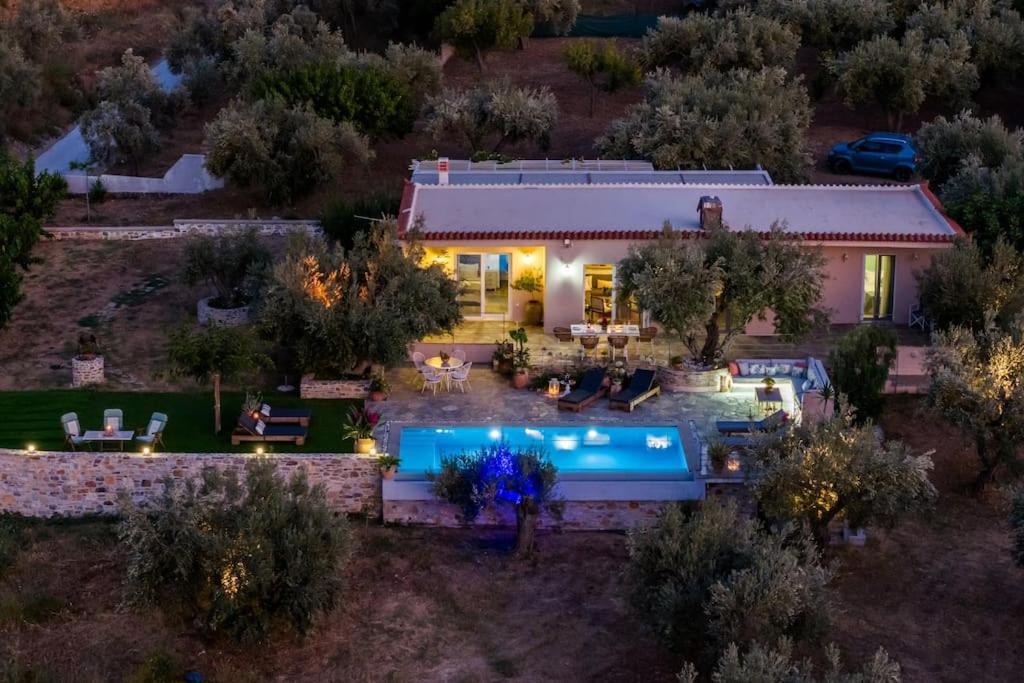 Skopelos Blue Heaven Pool Villa In Olive Grove المظهر الخارجي الصورة